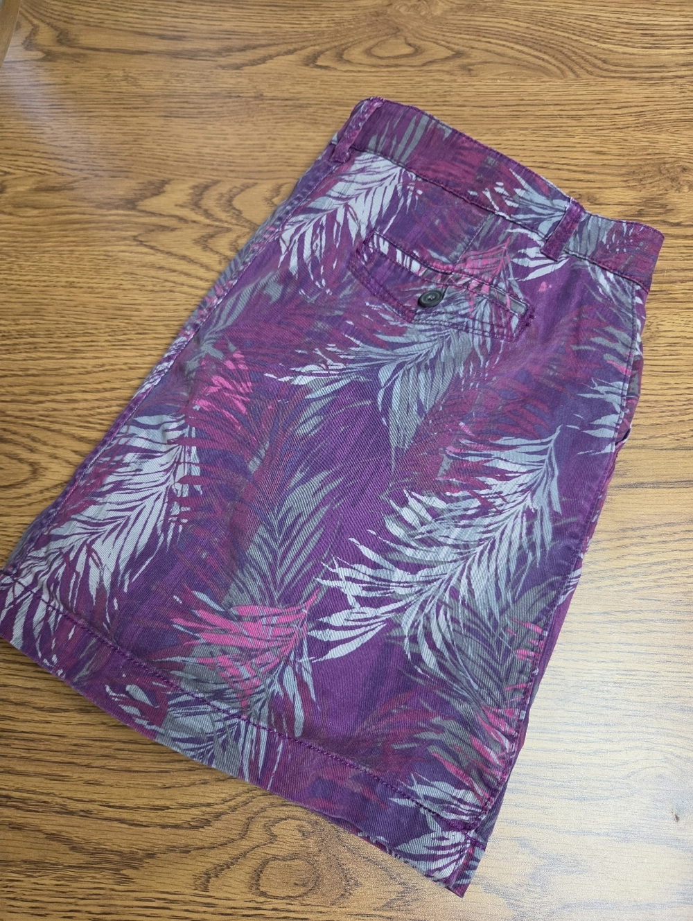 Sonoma Purple Tropical Print Skort, Size 16